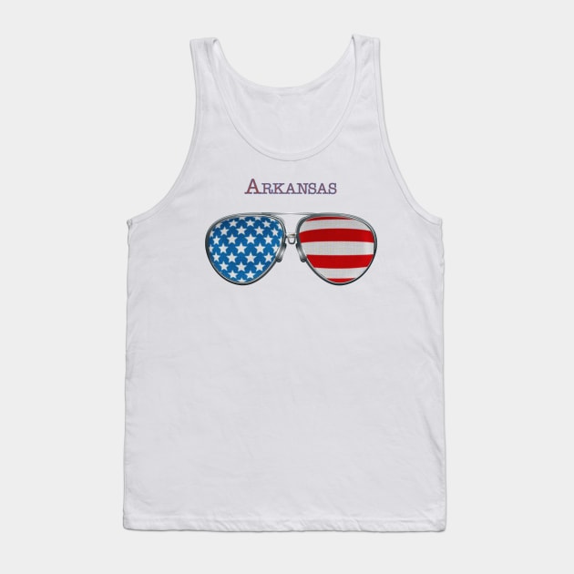 USA GLASSES ARKANSAS Tank Top by SAMELVES